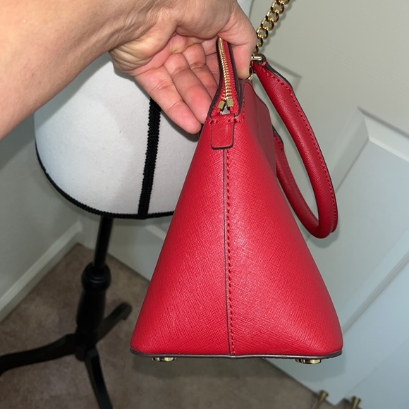 Red Michael Kors Emmy Dome satchel - Picture 7 of 14